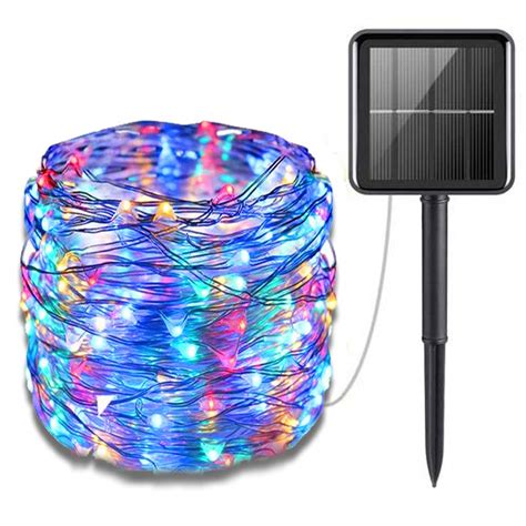 Epyz Solar String Lights Outdoor,12M 100 Leds Fairy Lights Powered By ...