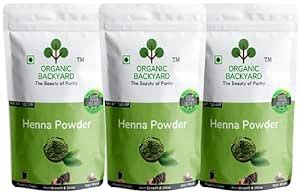 Buy ORGANIC BACKYARD 100% Natural Henna Powder Combo 100gm*3 for Hair ...