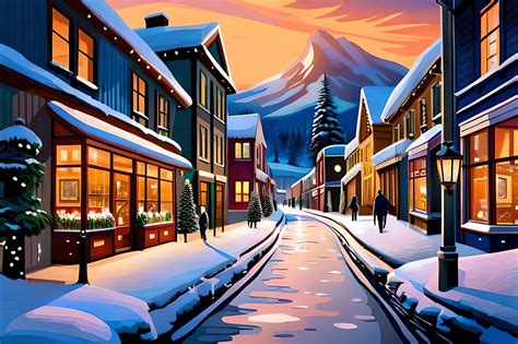 Ai 绘制风景图 的图像结果