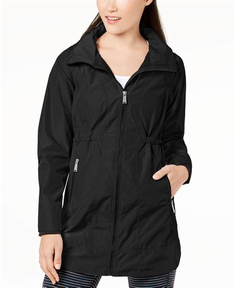 Calvin Klein Performance Women's Long-Line Hooded Jacket, Black (L ...