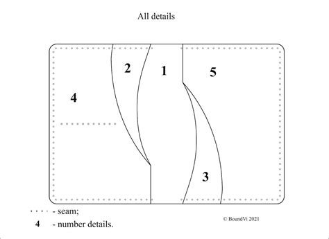 Pdf Wallet Leather Leather Pattern Template Wallet Long Wallet B25 ...