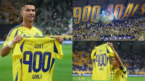 Cristiano Ronaldo honoured as the 'GOAT' as Al-Nassr present special ...