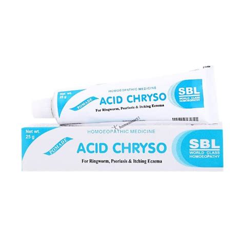Buy SBL Acid Chryso Ointment | Psoriasis, Ringworm, Eczema Relief ...