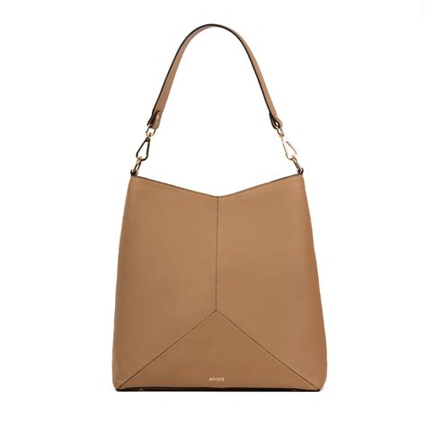 Ella Tote Bag - Sand Brown Leather Tote Bag For Women - Adisee – ADISEE