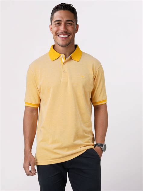 Park Avenue Yellow Solid Slim Fit Half Sleeve Cotton Blend T-Shirt ...