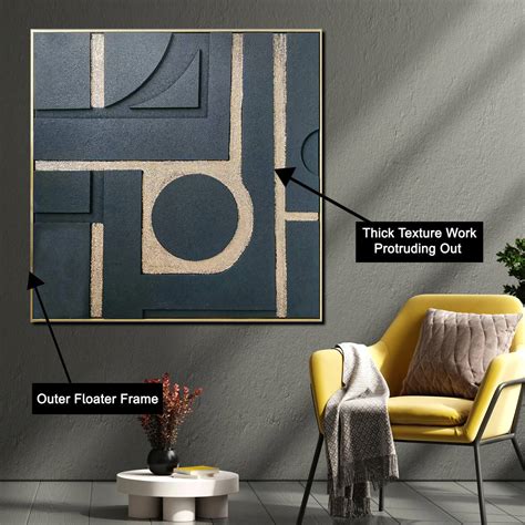 Golden Geometric Dreams Modern Wall Art (40 x 40 Inches) – Dekor Company