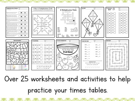 Image result for Multiplication 6 Facts Worksheet