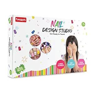 Handycrafts Funskool Nail Design Studio, DIY Kit, Art and Craft Set for ...