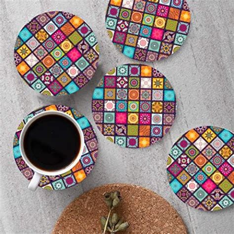 Gift Kya De Gkd Coaster Set Of 6 Beautiful Wooden Coasters With Proper ...