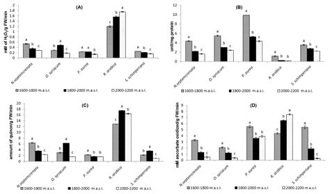 Oxidative Stress Responses of Some Endemic Plants to High Altitudes by ...