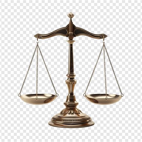 Balance scale isolated on transparent background | Premium AI-generated PSD