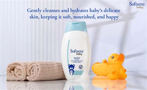 Buy Softsens Baby Tear Free Baby Wash with Natural Milk Cream & shea ...