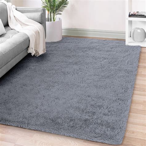 Amazon.com: Zentavio Area Rugs for Living Room Grey Rugs for Bedroom ...