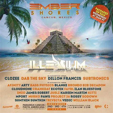 ILLENIUM traerá de regreso a Cancún el evento Ember Shores