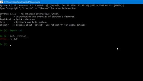 Installing OpenCV Python 3.9 in Anaconda 的图像结果