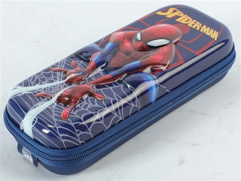 MARVEL SPIDER-MAN STATIONERY CASE HARDSHELL EMBOSSED - DARK BLUE | Sameo