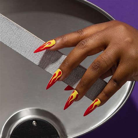 17 Flame Nail Art Ideas to Set Your Fingertips Ablaze