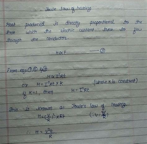 write joule's law of heating - Brainly.in