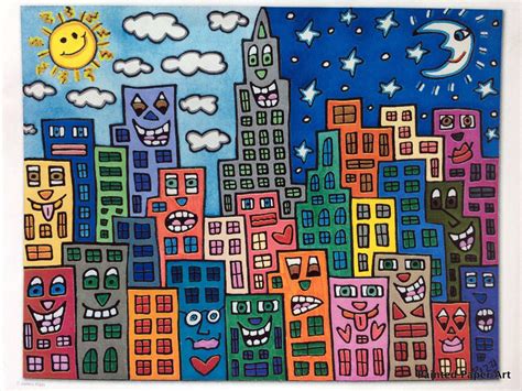 James rizzi pop art buildings – Artofit