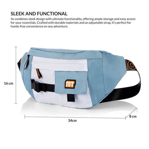 Savage Fanny Pack Blue-White | Monkey Troopers® Street Utility Bag