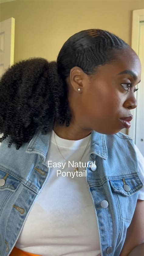 Image result for Natural Ponytail Tutorial