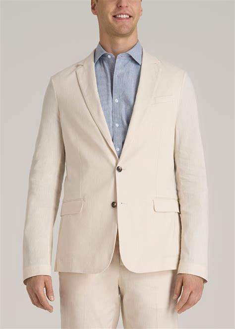 Stretch Linen Blazer for Tall Men | American Tall