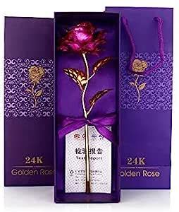 Buy INTERNATIONAL GIFT Pink Rose Flower and Gift Box (Pink) Online at ...