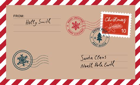 Santa Claus North Pole Stamp