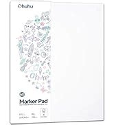 Ohuhu Double Sided Marker Pads Art Sketchbook Bleedproof - 229mm×305mm ...