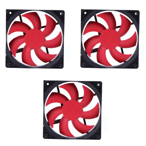 Buy Dracaena 3 Pack FAN-WD12 120mm Fan for Computer DC 12v 4P+3pin ...