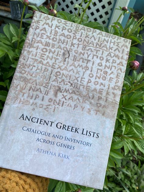 Buy Ancient Greek Lists Book Online at Low Prices in India | Ancient ...