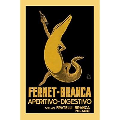 Fernet Branca POSTER Alligator Aperitive Digestivo | Ubuy India