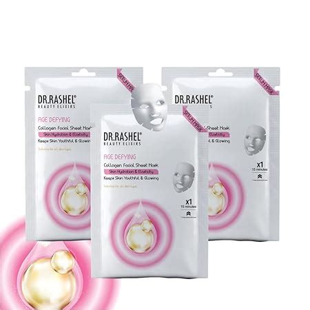 DR.RASHEL Age Defying Face Sheet Mask With Serum For Women and Men ...