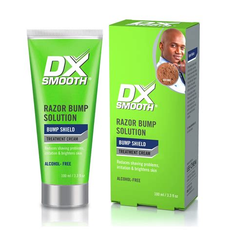 Amazon.com: DX Smooth Bump Shield Treatment Cream – Alcohol-Free Razor ...