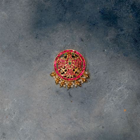 Gandaberunda Kundan Pendant