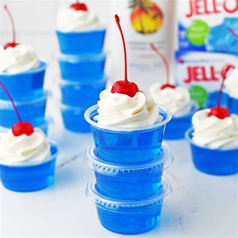 Berry Blue Jello Shots - Planning Inspired