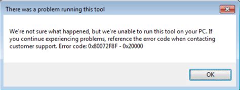 Fix Windows 10 Error Code 0x80072F8F 0X20000 的图像结果
