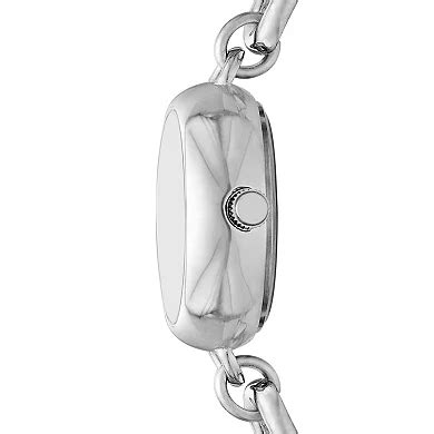 Folio Women's Silver Tone Jewelry Link Watch & Bracelets Set