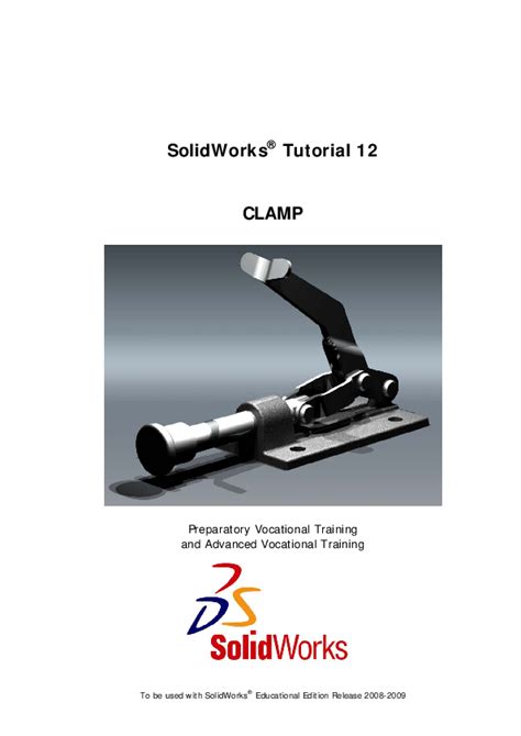 Image result for Tutorial Clamp SolidWorks