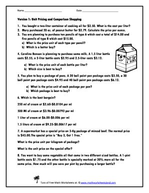 Price Comparison Forms and Templates - Fillable & Printable Samples for ...