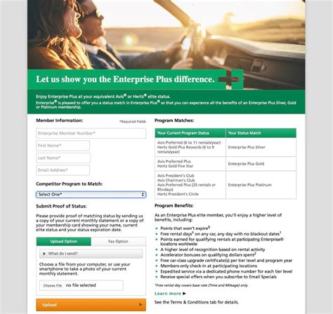 How To Status Match Hertz To Enterprise Plus — Our Departure Board