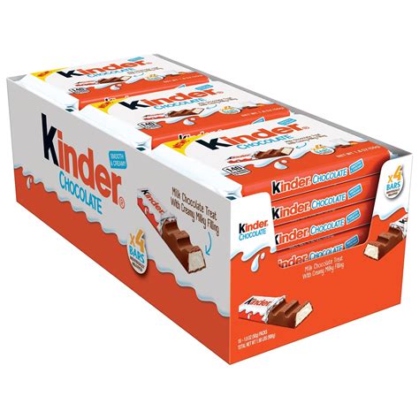 Snapklik.com : Kinder Chocolate, 18 Four Count Packs, Milk Chocolate Bar