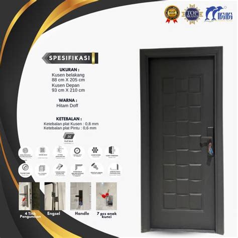 Jual PINTU SINGLE BAJA PANPAN/PINTU KAMAR/PINTU RUMAH/PINTU ANTI RAYAP ...