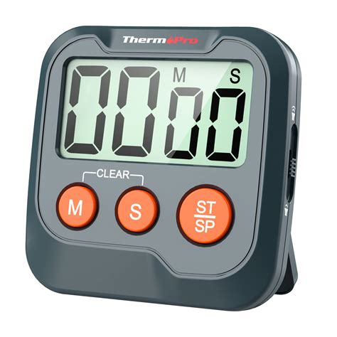ThermoPro TM03W Kitchen Timer Digital Cooking Timer with Large LCD ...