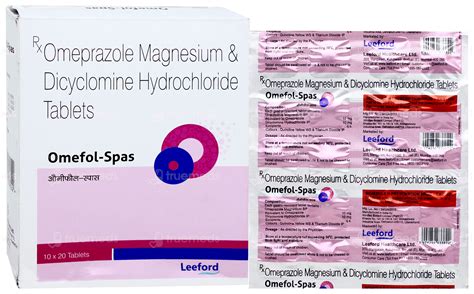 Omefol Spas Tablet 20 - Uses, Side Effects, Dosage, Price | Truemeds