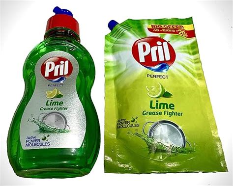 Prill Dish Wash Gel 250 Ml Bottel Free 160 Ml Prill Liquid Gel : Amazon ...