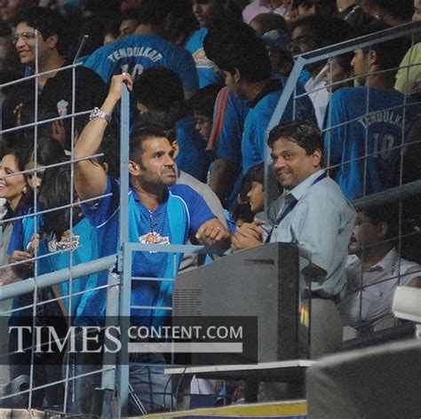 Sunil Shetty Sports Photo Actor Sunil Shetty seen durin...