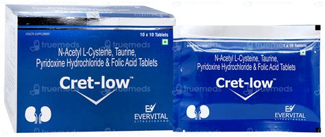 Cret Low Tablet 10 - Uses, Side Effects, Dosage, Price | Truemeds