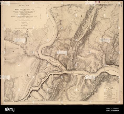 Military map showing the topographical features of the country adjacent ...
