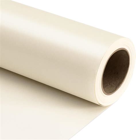 Amazon.com: NESCCI Off White Matte Wrapping Paper,Solid Color Pearly ...